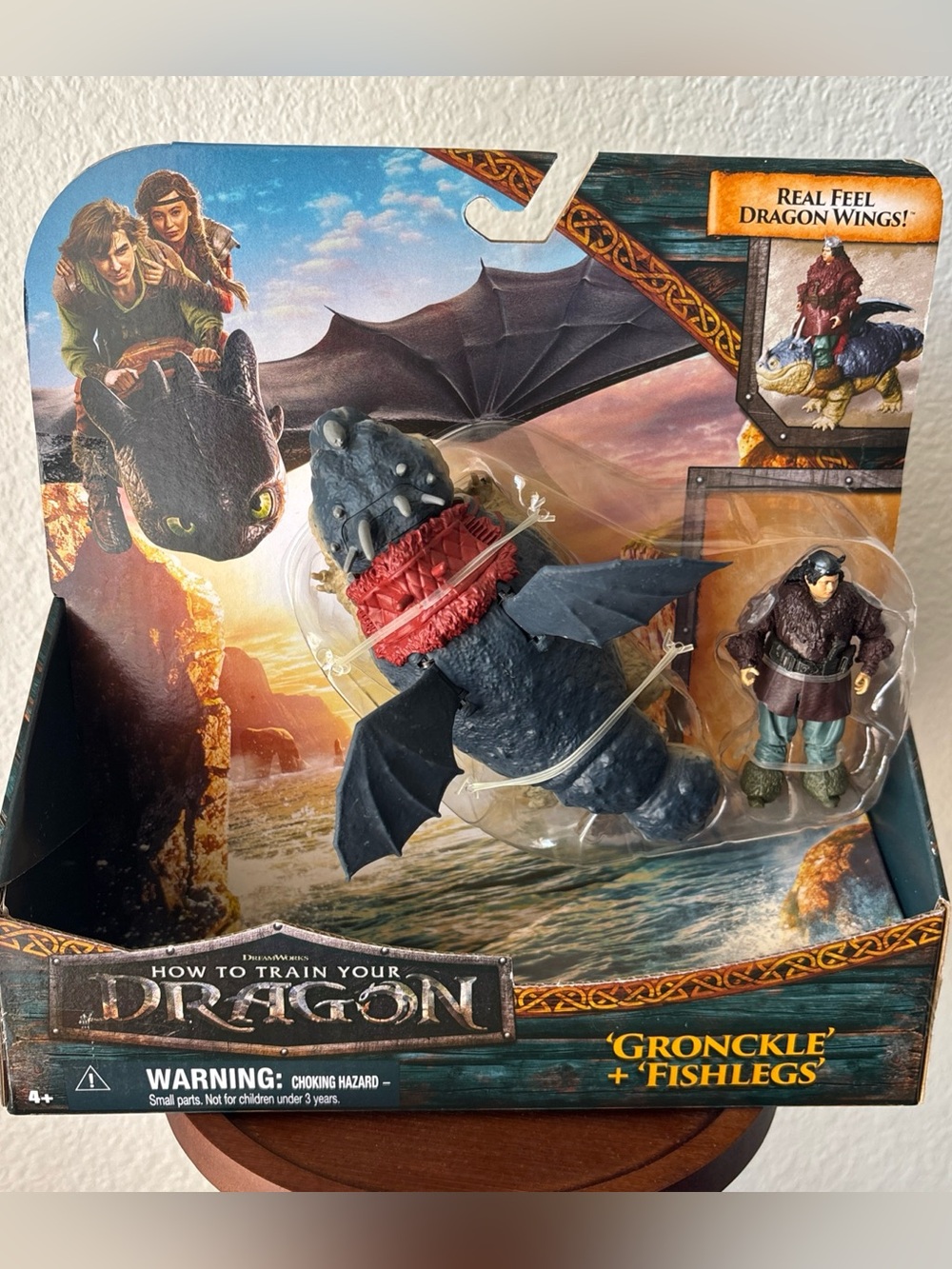 How to Train Your Dragon Live Action Gronckle & Fishlegs Figure Set New